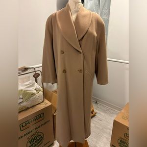 Emporio Armani Long Wool/Cashmere Coat Size 34